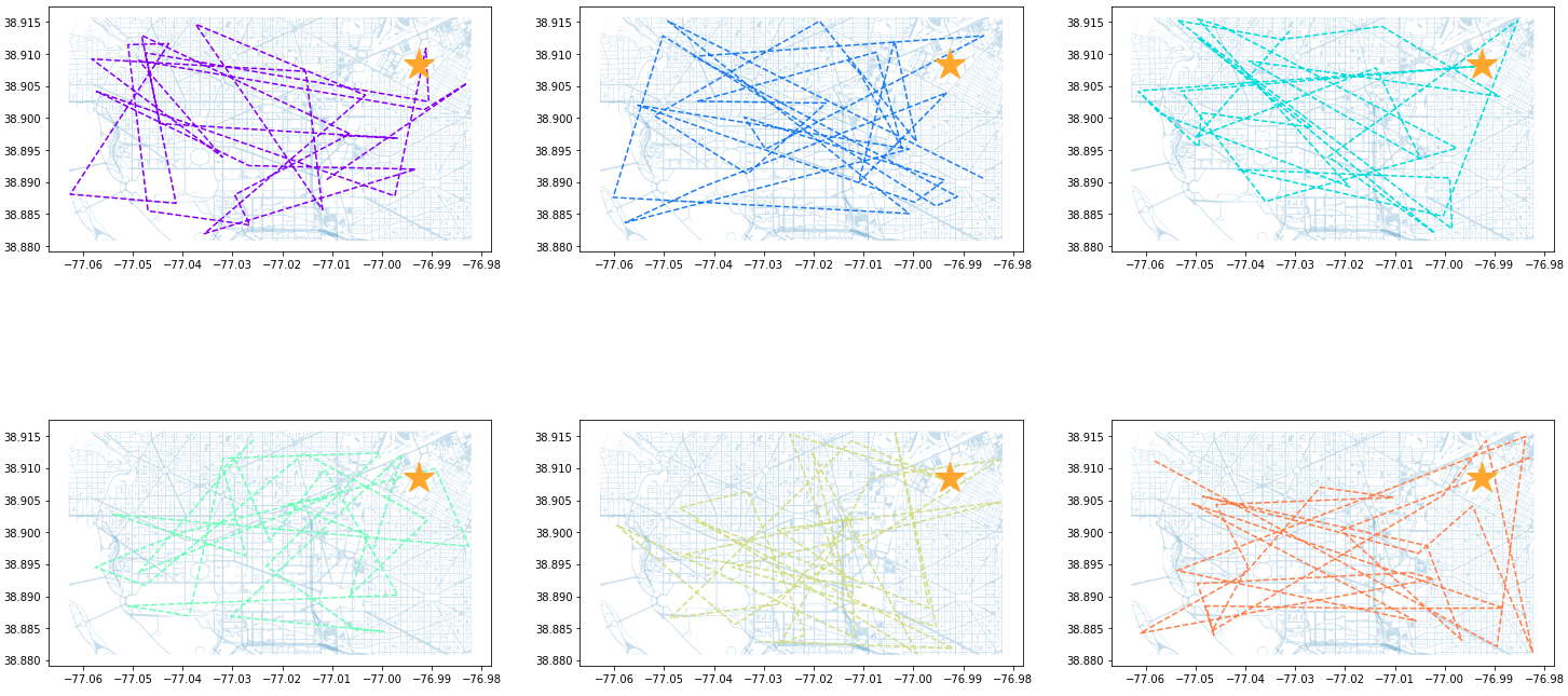 DC Street Map with Individual Calls - Part 1